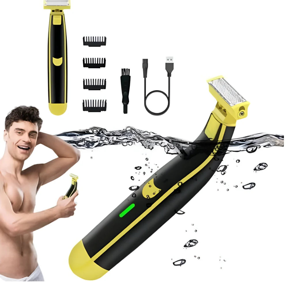 Body & Face Trimmer USB-C Rechargeable Four Guide Combs