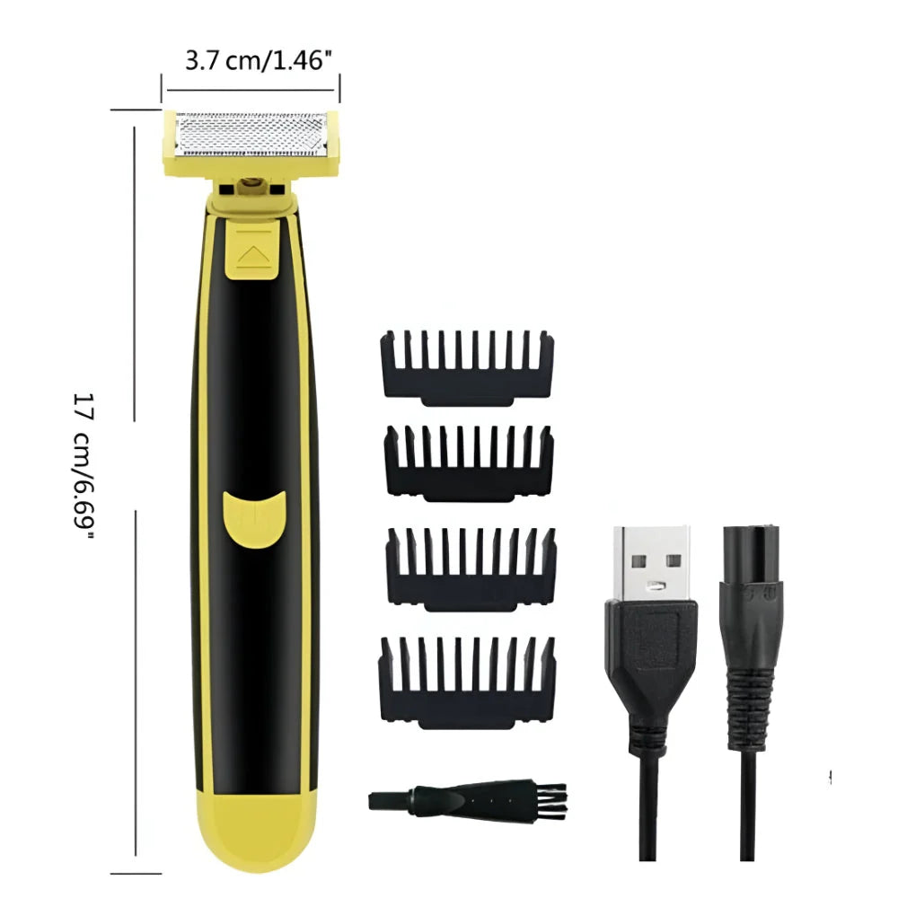 Body & Face Trimmer USB-C Rechargeable Four Guide Combs