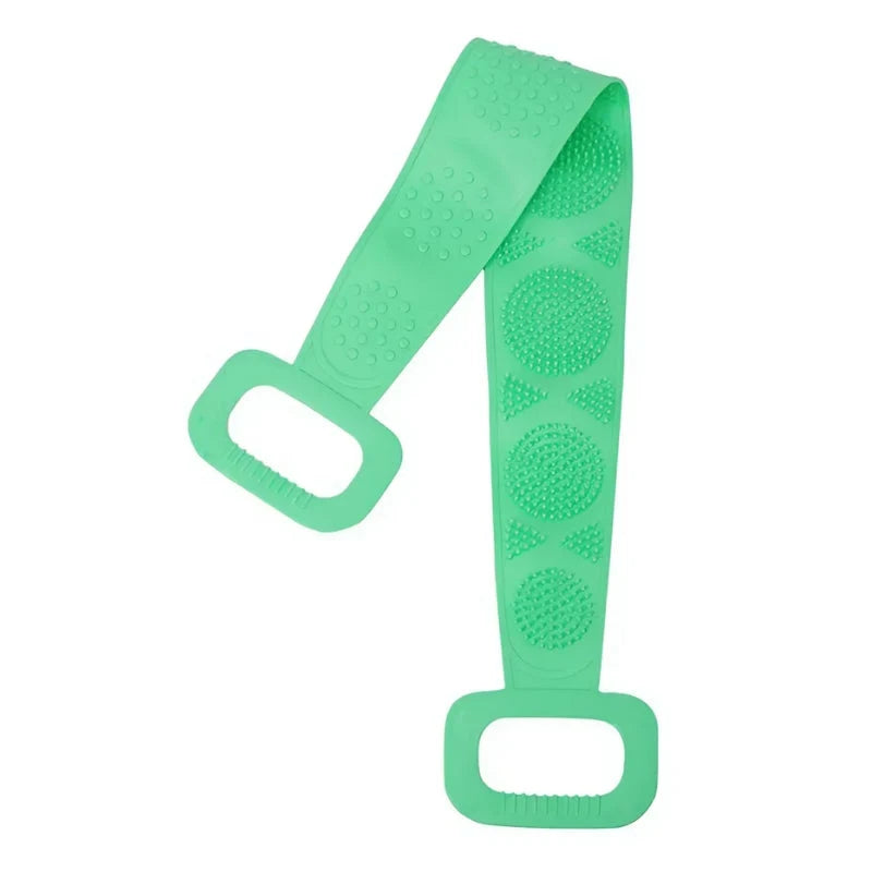 Body Scrub Brush Dual-Texture Extended Reach Medical-Grade Silicone