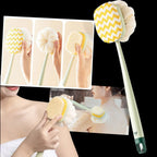 Body Scrubber Dual-Sided Long Handle 13.8 Inch Reach
