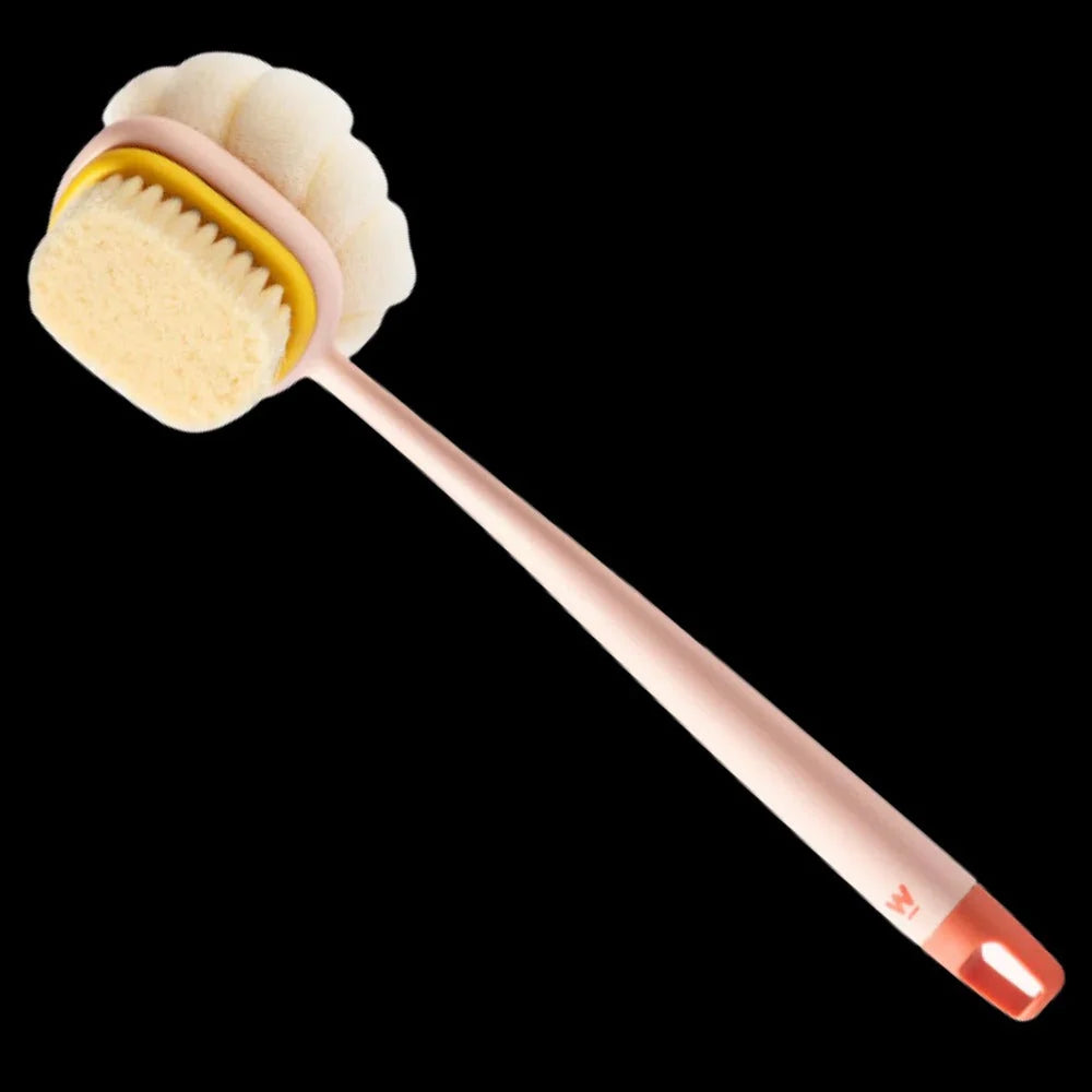 Body Scrubber Dual-Sided Long Handle 13.8 Inch Reach