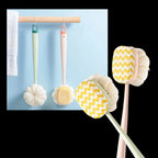 Body Scrubber Dual-Sided Long Handle 13.8 Inch Reach