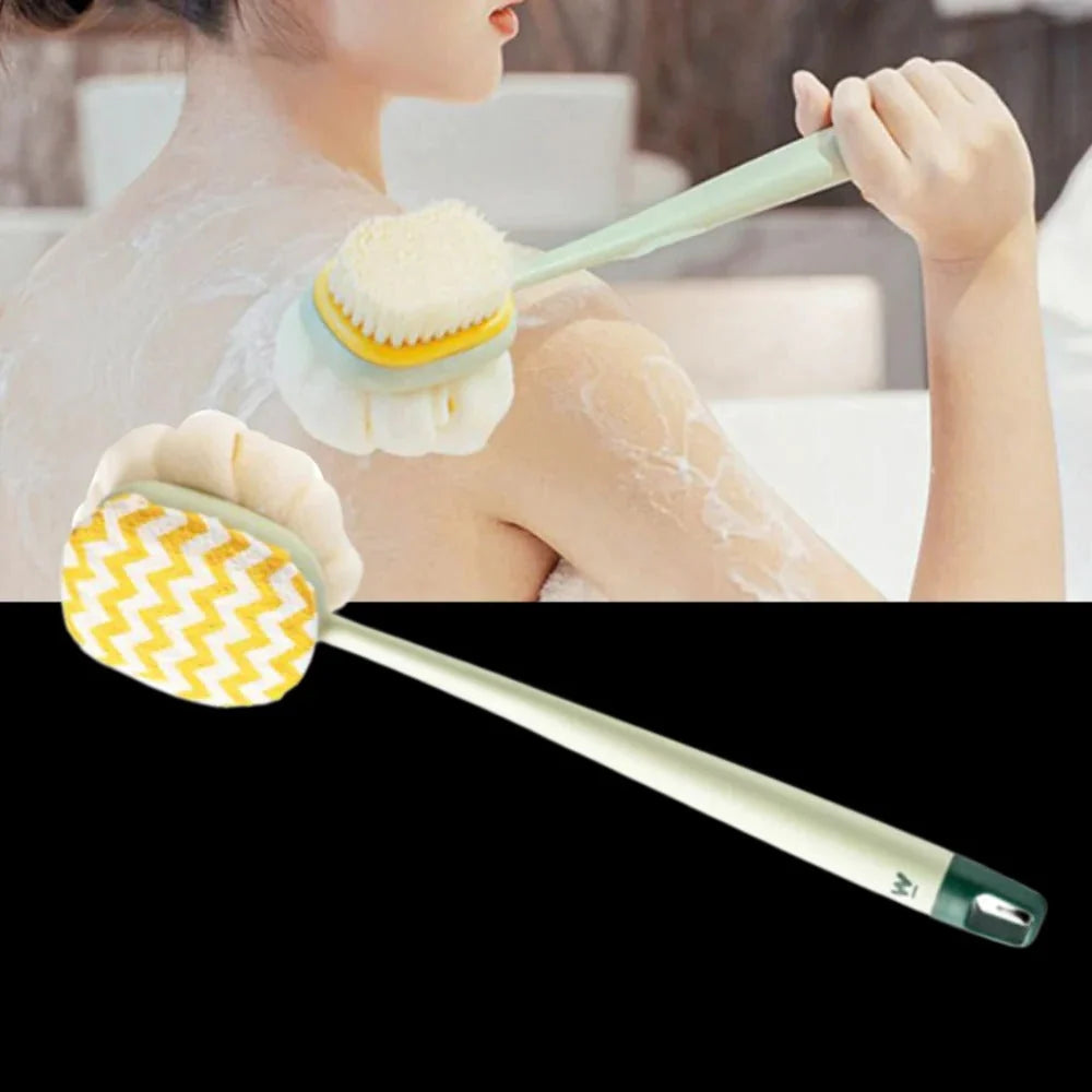 Body Scrubber Dual-Sided Long Handle 13.8 Inch Reach