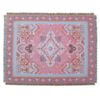 Bohemian Aztec Reversible Microfiber Throw Blanket (51 x 62 in)