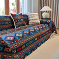 Boho Geometric Cotton-Linen Sofa Cover