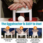 Boiled Egg Peeler Press-Down Mess-Free Compact & Portable