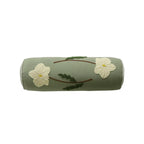 Bolster Pillow Embroidered Floral Supportive Removable Cover 55cm