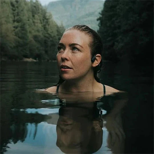 Bone Conduction Headphones Open-Ear Bluetooth Water-Resistant