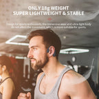 Bone Conduction Headphones Open-Ear & Sweatproof 10+ Hour Battery