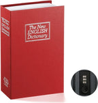 Book Safe Realistic Hardcover Look Key & Combination Lock