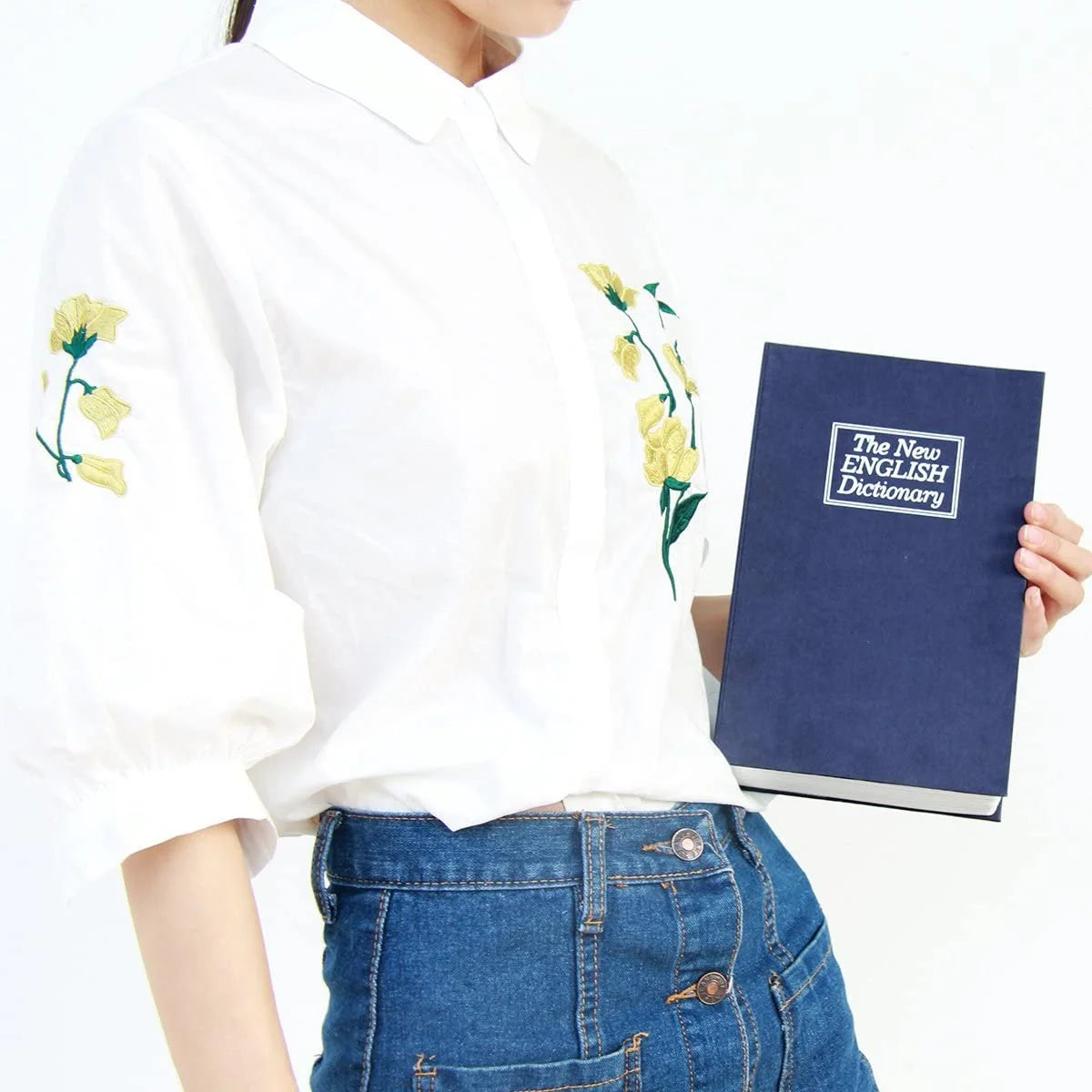 Book Safe Realistic Hardcover Look Key & Combination Lock