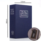 Book Safe Realistic Hardcover Look Key & Combination Lock