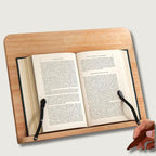 Book Stand Pine Wood Adjustable 5-Position Foldable