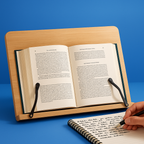 Book Stand Wooden Adjustable & Foldable