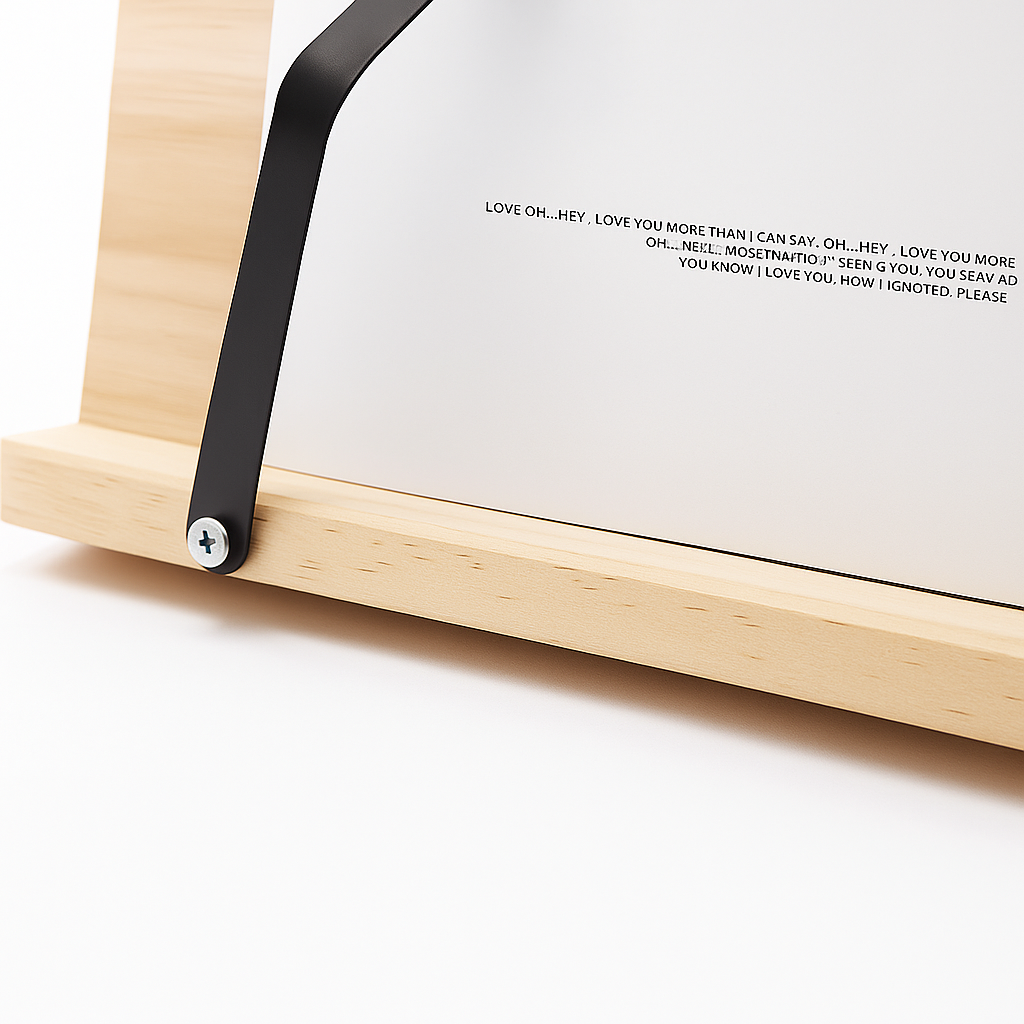 Book Stand Wooden Adjustable & Foldable