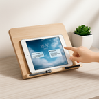Book Stand Wooden Adjustable & Foldable