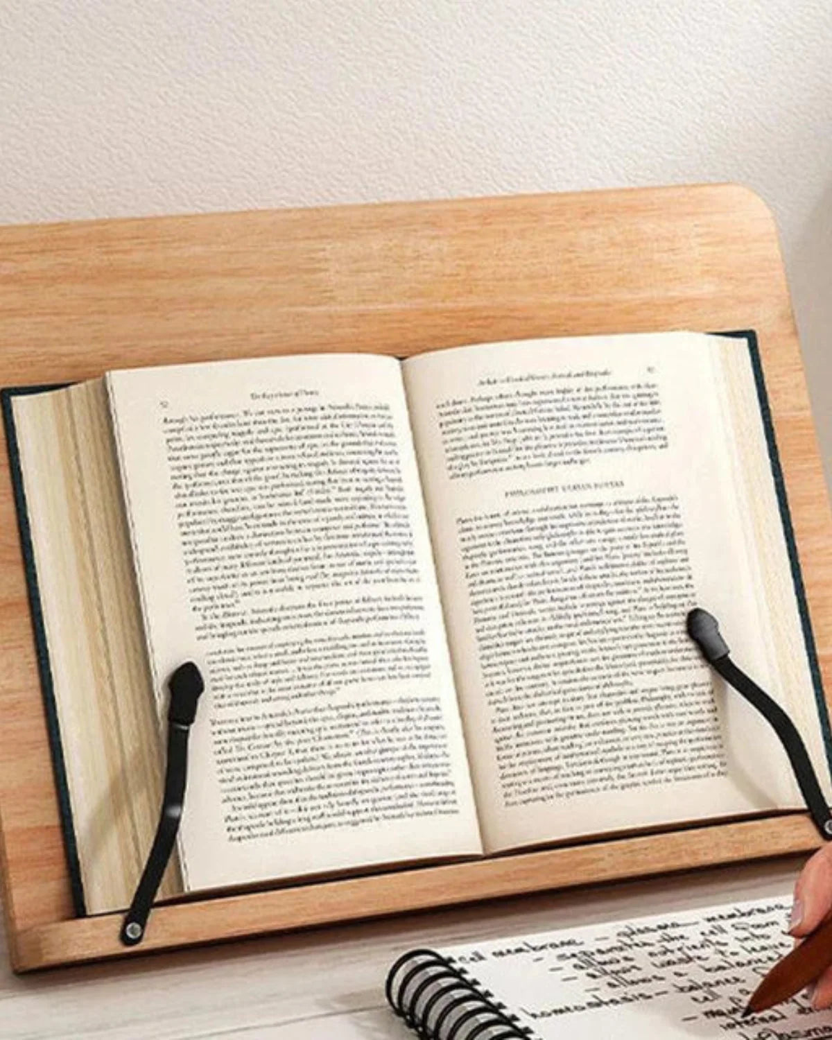 Book & Tablet Stand Adjustable Angle Metal Clamps