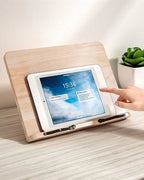 Book & Tablet Stand Adjustable Angle Metal Clamps