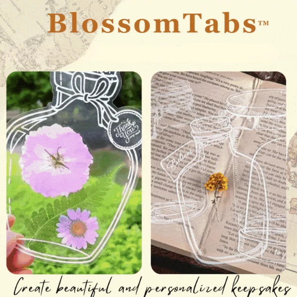 Bookmark Stickers Transparent Adhesive DIY Set of 40