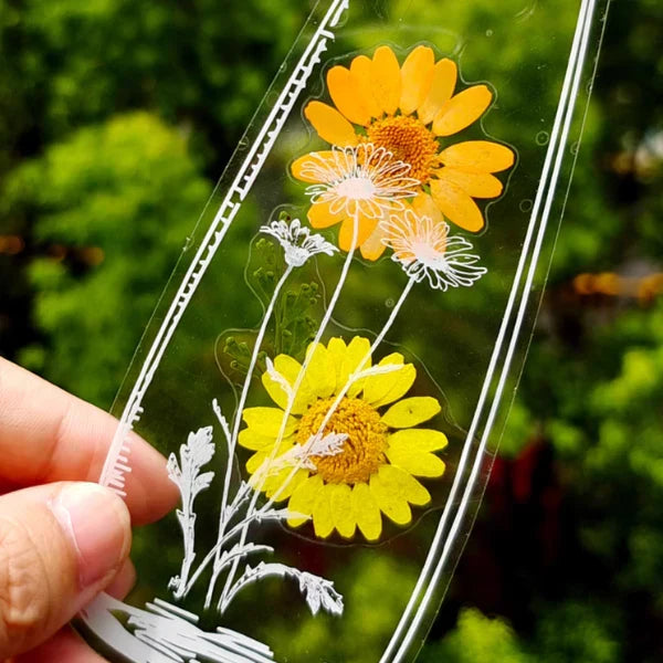 Bookmark Stickers Transparent Adhesive DIY Set of 40