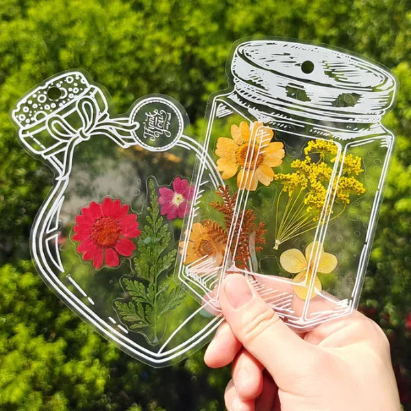 Bookmark Stickers Transparent Adhesive DIY Set of 40