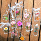 Bookmarks Pressed Dried Flowers Clear Waterproof