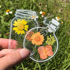 Bookmarks Pressed Dried Flowers Clear Waterproof
