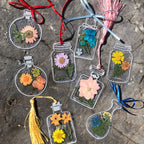 Bookmarks Pressed Dried Flowers Clear Waterproof