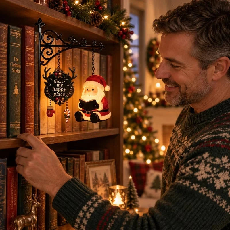 Bookshelf Lamp Warm LED Christmas Character Design