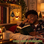 Bookshelf Lamp Warm LED Christmas Character Design