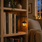 Bookshelf Light Cordless Wrought Iron Warm White
