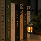 Bookshelf Light Cordless Wrought Iron Warm White