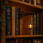 Bookshelf Light Cordless Wrought Iron Warm White