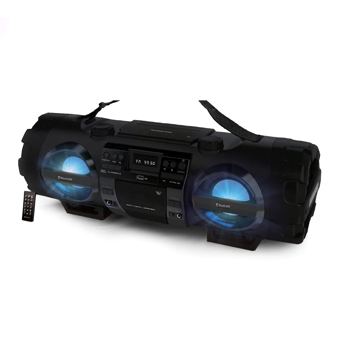 Boombox 60W Dual Subwoofers Bluetooth CD Player