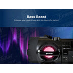 Boombox 60W Dual Subwoofers Bluetooth CD Player