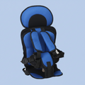 Booster Seat Foldable & Lightweight 5-Point Harness Washable Cover