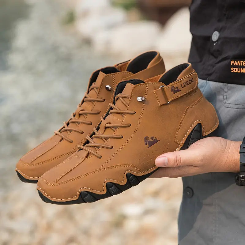 Boots High Shaft Waterproof Elastic Slip-On
