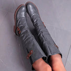 Boots Leather Wool-Lined Anti-Slip Sole