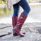 Boots Leather Wool-Lined Anti-Slip Sole