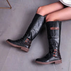Boots Leather Wool-Lined Anti-Slip Sole