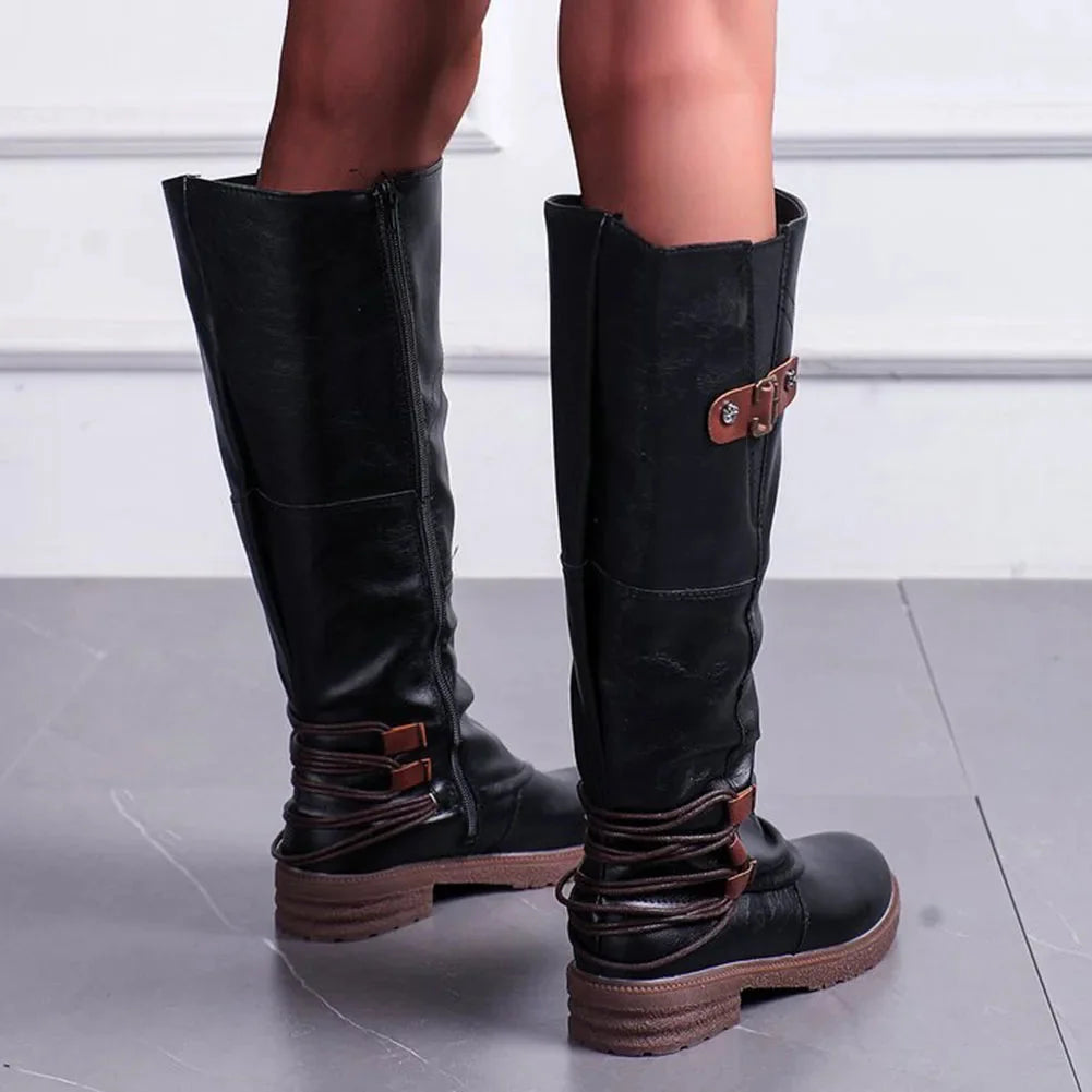 Boots Leather Wool-Lined Anti-Slip Sole
