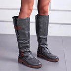 Boots Leather Wool-Lined Anti-Slip Sole
