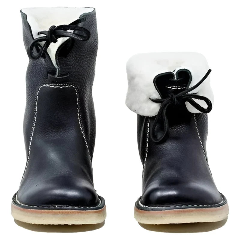 Boots Waterproof Wool-Lined Full-Grain Leather