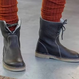 Boots Waterproof Wool-Lined Full-Grain Leather