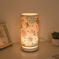 Botanical Floral Fabric Table Lamp (Iron Base)