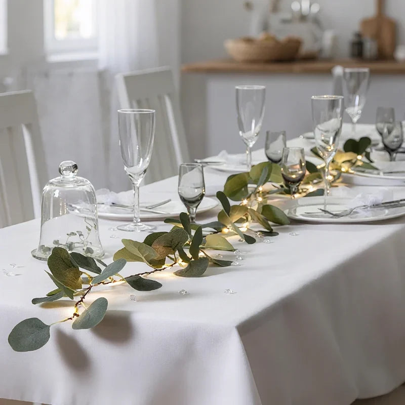 Botanical Garland Light Warm White Solar & Battery