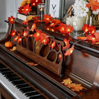 Botanical Garland Light Warm White Solar & Battery