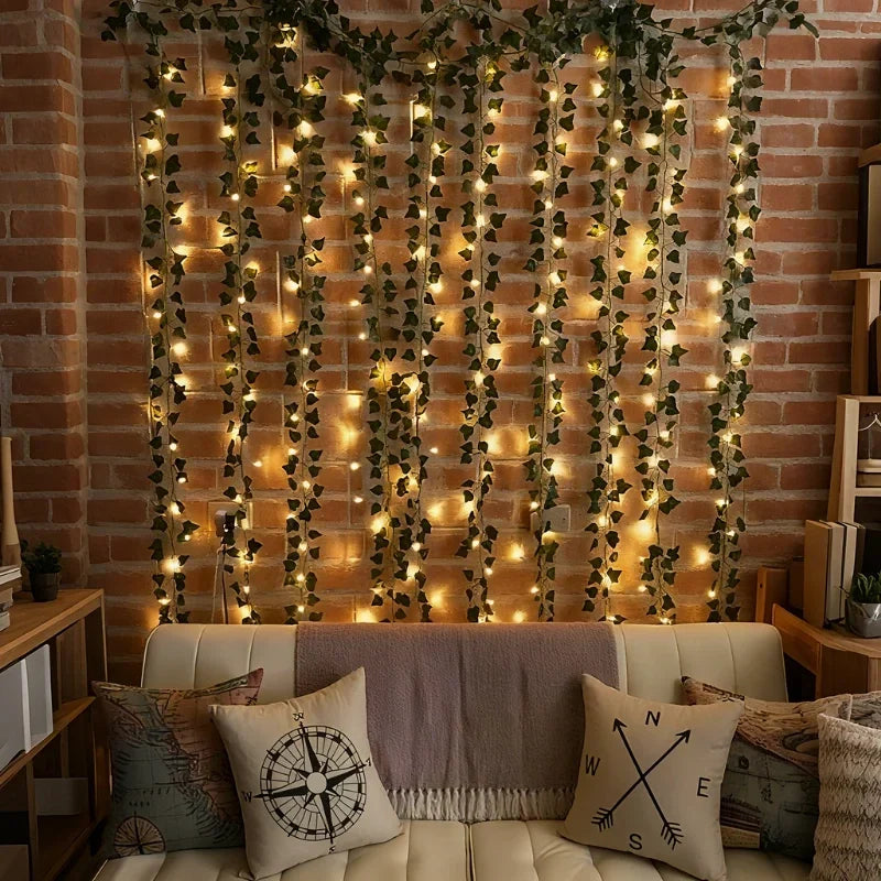 Botanical Garland Light Warm White Solar & Battery
