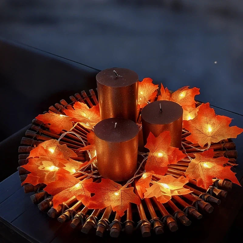 Botanical Garland Light Warm White Solar & Battery