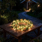 Botanical Garland Light Warm White Solar & Battery